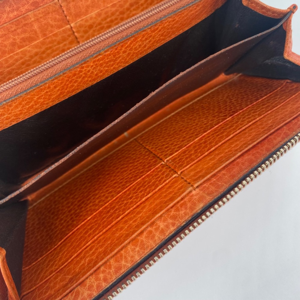 Gucci Tan Guccisima Leather Bamboo Tassel Long Zippy Wallet - Picture 10 of 12